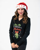 Kiss Me Under the Mistletoe Ugly Christmas Sweater - REGULAR