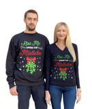 Matching Couples Ugly Christmas Sweaters - Kiss Me Under the Mistletoe