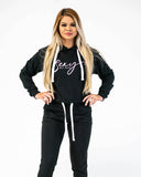 Sexy Biz Babe Sweats - Black Sweatshirt & Pants