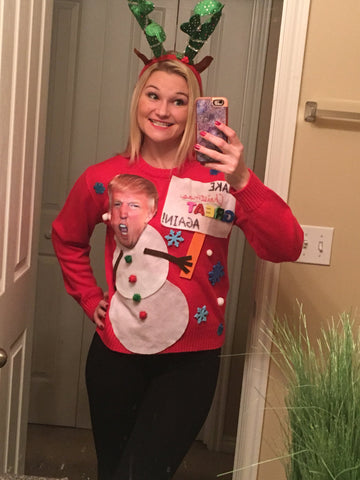 Ugly Christmas Sweater / Sweatshirt Donald Trump Sweater / Ugly Christmas Sweater Party / Make Christmas Great Again Sweater