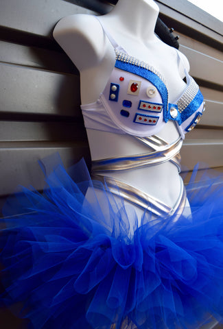 Space Wars Sexy Costume - Bra and bottoms or tutu