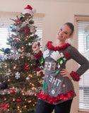 Ugly Christmas Sweater, Christmas Sweater Dress, Womens Ugly Christmas Sweater Dress