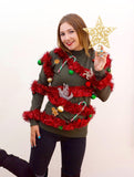 Ugly Christmas sweater, Ugly Christmas Sweater Women, Christmas Tree Sweater