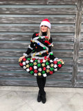 Christmas Bow Skirt AND Christmas Tree Sweater -