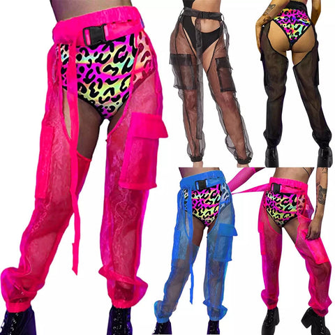Neon Festival Pants, Neon Chaps,