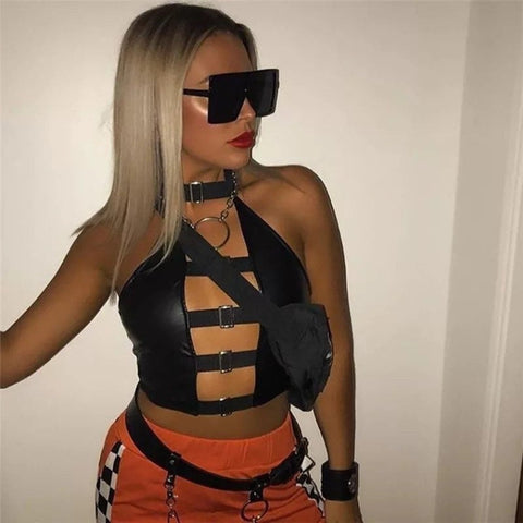 Neon Festival top, Rave Top, Strappy Sexy Crop Top Choose color - In Stock