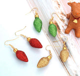 Christmas Dangle Light Bulb Earrings