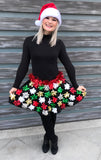 Christmas Bow Skirt - Ugly Christmas Sweater Party Skirt