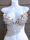 White Mermaid Bra Kim Inspired