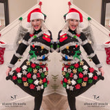 Christmas Bow Skirt - Ugly Christmas Sweater Party Skirt