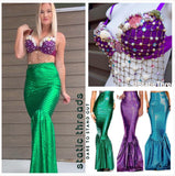Mermaid Costume Bra,  Purple Mermaid Bra