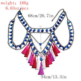 Festival Body Jewelry - Shiny Tassel Gem Body Jewelry