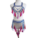 Festival Body Jewelry - Shiny Tassel Gem Body Jewelry