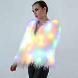 LED Faux Fur Coat