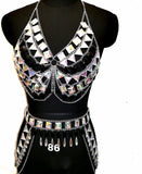 Chain Necklace Rave Bra